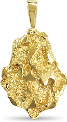 Vista 3 de TEX Colgante de pepita de oro amarillo de 14 k, 1.732x1.063 in