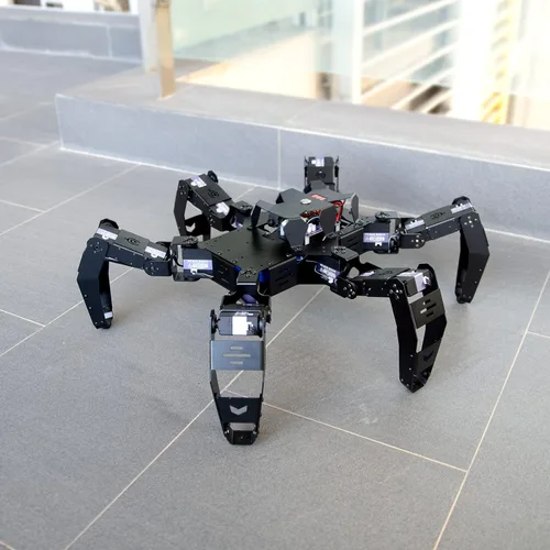 Vista 9 de Kit de robot Hexapod para ESP32, robot araña STEM para caminar, soporta programación Arduino C, App RC, transmisión de video, kit de marco