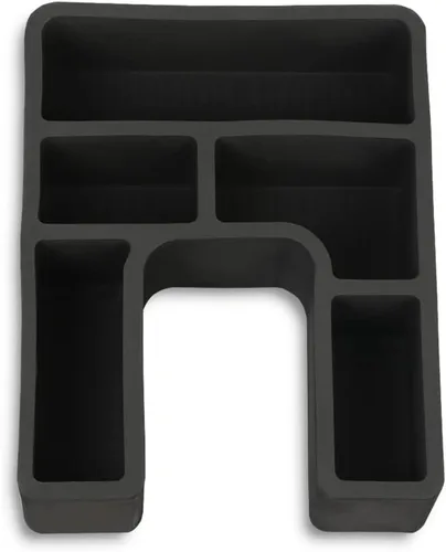 Vista 6 de PIT66 Consola central de piso delantera compatible con Ford F150 F250 F350 Bronco 1978-1996 insertos organizadores de consola de piso 2 piezas