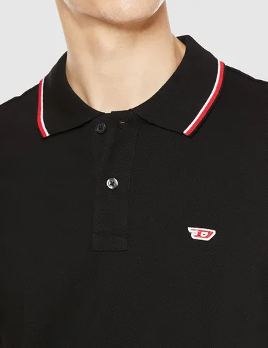 Vista 3 de Diesel Camisa polo Smith para hombre, color negro