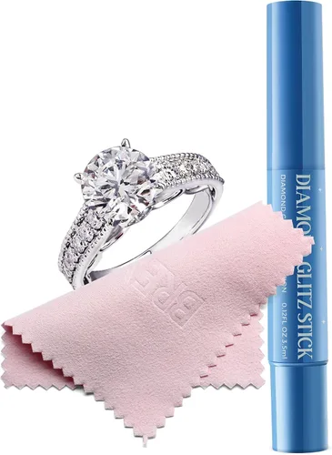 Vista 4 de BREXONIC Diamond Glitz Stik Ring Cleaner Pen Polishing Cloth Non Toxic Gold and Jewelry Cleaner Diamond and Cubic Zirconia Cleaning Stick Pen