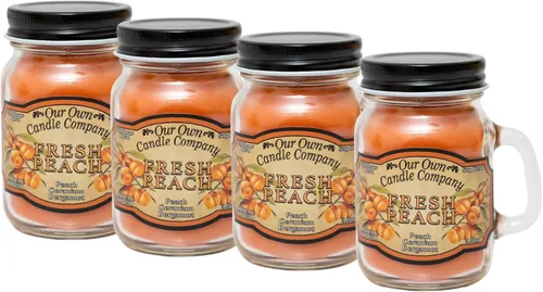 Vista 13 de Grandma's Kitchen - Mini vela perfumada en tarro Mason de Our Own Candle Company, 3.5 onzas (paquete de 4)