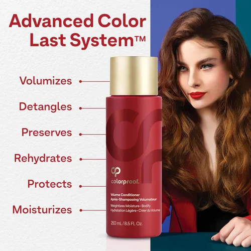Vista 7 de Colorproof Sulfate-Free Volumizing Conditioner For Women Hydrating Conditioner With White Nectarine Scent Vegan and Color-Safe Formula Adds