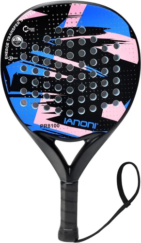 Vista 18 de Pala de pádel Superficie de Fibra de Carbono con núcleo de espuma EVA Memory Flex Pala de pádel ligera