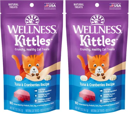 Vista 16 de Wellness Kittles - Snacks crujientes naturales sin granos para gatos, pollo y cranberry, bolsa de 2 onzas