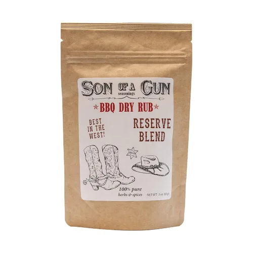 Vista 6 de Son of a Gun - Condimento para carne de hierro plano y condimento, mezcla de especias multiusos para asar carne de res, pollo, cerdo, hamburguesas