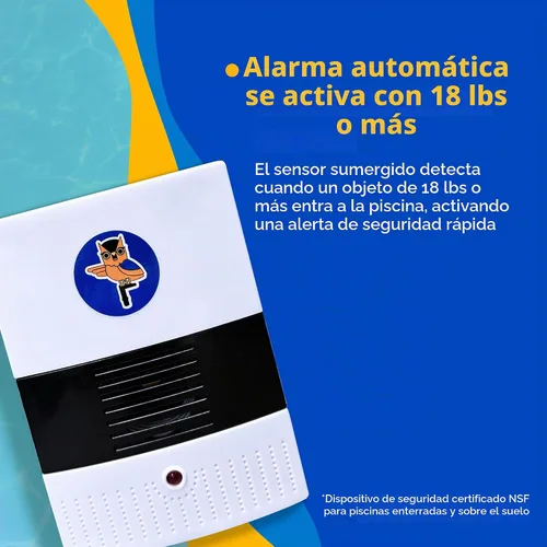 Vista 6 de Blue Wave NA4212 Poolwatch - Sistema de alarma para piscina, color blanco