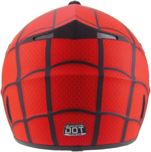 Vista 6 de Casco de motocross, casco de motocross, casco todoterreno BMX MX ATV con gafas unisex para jóvenes y niños, aprobado por DOT/FMVSS 218
