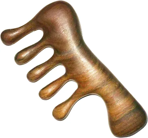 Vista 7 de OULIGET Herramientas de masaje abdominal de terapia de madera, masajeador de drenaje linfático, herramientas de raspado para esculpir el cuerpo