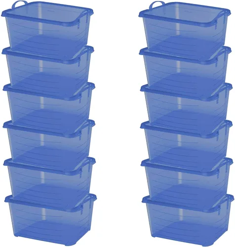 Vista 17 de Life Story - Paquete de 6 contenedores apilables resistentes para almacenamiento de 55 cuartos, organizador para el hogar, contenedores versátiles