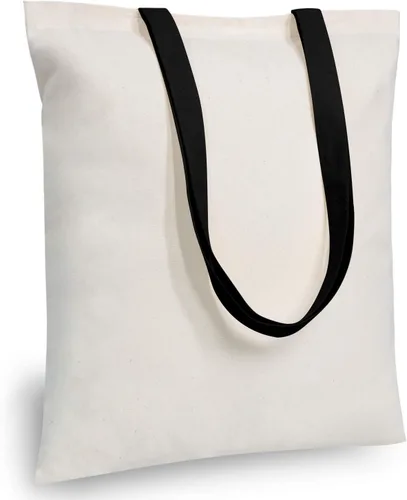 Vista 36 de TOPDesign Paquete de 10 bolsas de mano económicas de algodón de 11.8"x13", bolsas de tela ligeras y pequeñas reutilizables para compras de Beige