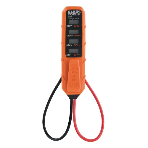 Vista 12 de Klein Tools NCVT3PKIT Kit de prueba eléctrica, probador de voltaje sin contacto de doble rango con linterna, probador de voltaje CA/CC