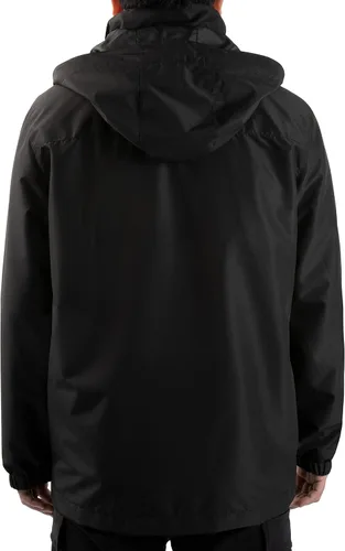 Vista 3 de Chaqueta impermeable ligera para hombre con capucha para exteriores, para senderismo, viajes