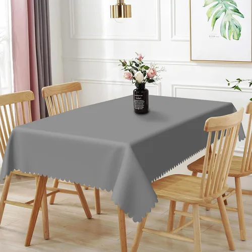 Vista 16 de 52x70inches Apple Green Tablecloth Heavy Duty Washable Polyester Fabric Table Cloth Rectangular Solid Color Table Cover for Kitchen Dining Room