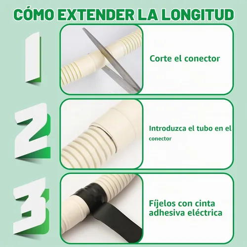 Vista 7 de Forestchill Mini manguera de drenaje dividida, manguera de drenaje de CA de 20 pies para aire acondicionado mini split y sistema de bomba de calor