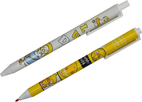 Vista 2 de 12 bolígrafos de gel retráctiles con diseño de animales de dibujos animados, bonitos bolígrafos de gel retráctiles Kawaii, tinta negra