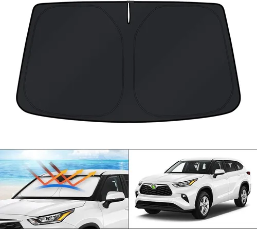 Vista 196 de KUST Parasol para parabrisas para BMW X1 F48 2016, 2017, 2018, 2019, 2020, 2021, 2022, accesorios de ajuste personalizado, parasol plegable