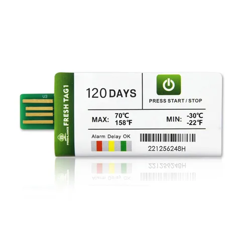 Vista 11 de Freshliance - Registrador de datos de temperatura desechable USB con 30000 puntos, informes PDF CSV automáticos de alta precisión, 7 días de uso