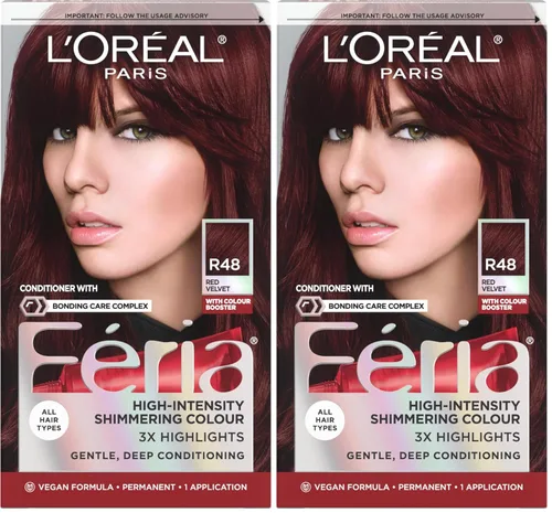 Vista 48 de L'Oreal Paris Feria - Tinte permanente brillante multifacético para el cabello, tinte de alta intensidad para reflejos 3X, 10 negro azabache
