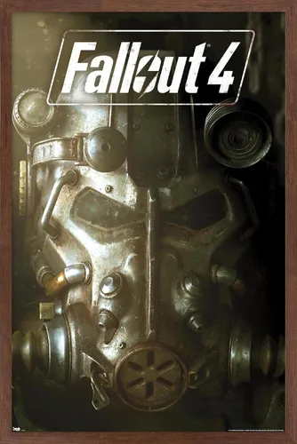Vista 10 de Trends International Fallout 4 - Póster de pared de arte clave, 22.4 pulgadas de largo x 14.7 pulgadas, versión enmarcada en madera de granero