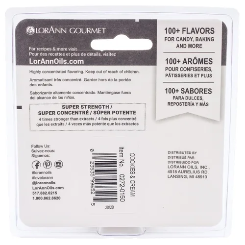 Vista 2 de Candy & Baking Flavoring .125oz 2/pkg-cookies y crema