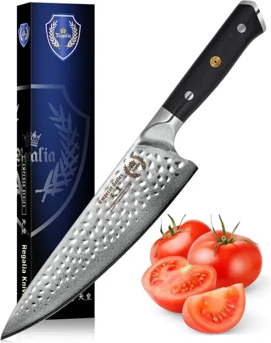 Vista 14 de Regalia Cuchillo de parrilla (de servicio) de 3.5 pulgadas: cuchillos de utilidad para pelar de acero inoxidable damasceno de alta carbono de 67