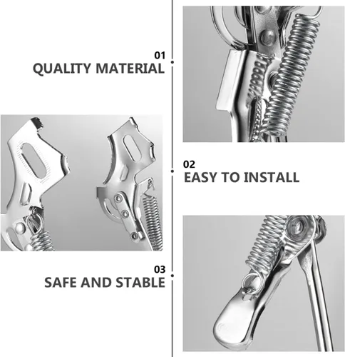 Vista 7 de VANZACK Soporte de bicicleta para bicicleta Kickstand de hierro para reparación de bicicletas de 20/24 pulgadas