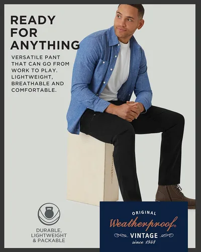 Vista 5 de Weatherproof Vintage Pantalones cargo para hombre Pantalones cargo casuales para hombre, pantalones de senderismo para hombre, pantalones