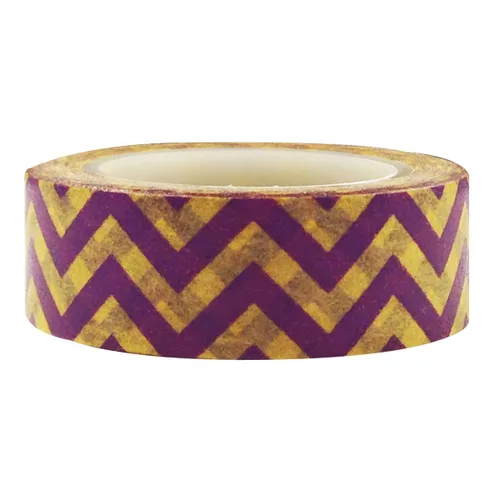 Vista 10 de Wrapables Cinta adhesiva japonesa a rayas Washi - Rayas cortas negras y multicolor