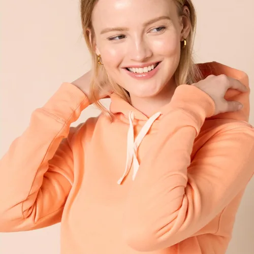 Vista 4 de Tienda Essentials Sudadera con capucha, de vellón, para mujer