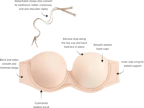 Vista 9 de Wacoal Red Carpet Strapless - Brasier sin tirantes para mujer
