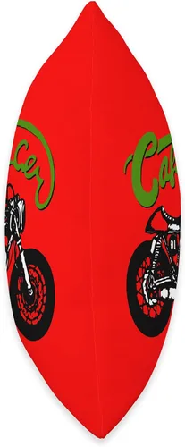 Vista 2 de American Cafe Racer Motorcycle Apparel and Merch Cafe Racer Biker Men Women Adult Teens Boys Girls Kids Youth Throw Pillow, 18x18, Multicolor