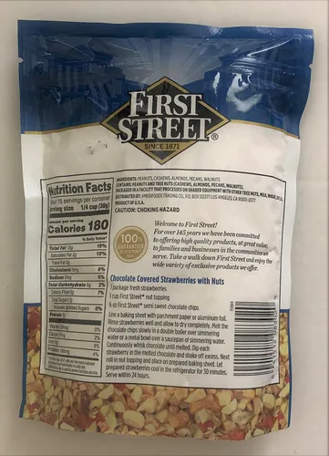Vista 2 de 16oz First Street Nut Topping Ideal para hornear y helado (una bolsa)