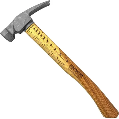 Vista 10 de Boss Hammer Martillo de titanio Ti64 de 12 onzas, mango de nogal Tennessee