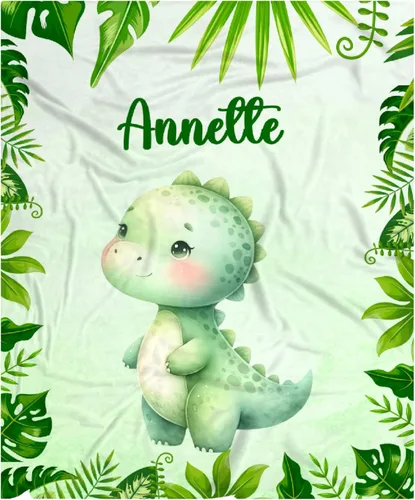 Vista 48 de Manta de bebé personalizada para niñas y niños pequeños, recién nacidos, regalos personalizados de vaca floral con nombre y texto, 40 x 30 pulgadas