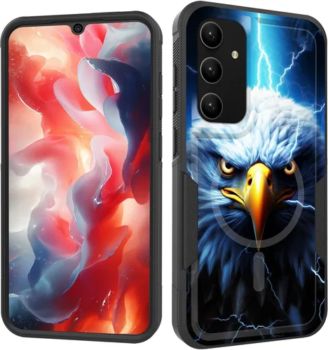 Vista 138 de Funda magnética para Galaxy A16 5G, [compatible con MagSafe] [protección contra caídas de grado militar] Funda resistente a prueba de golpes