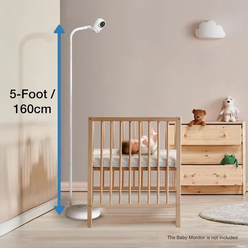Vista 4 de VTech Soporte de suelo para monitor de bebé compatible con la mayoría de monitores de bebé VTech - Soporte de cámara de bebé, seguridad