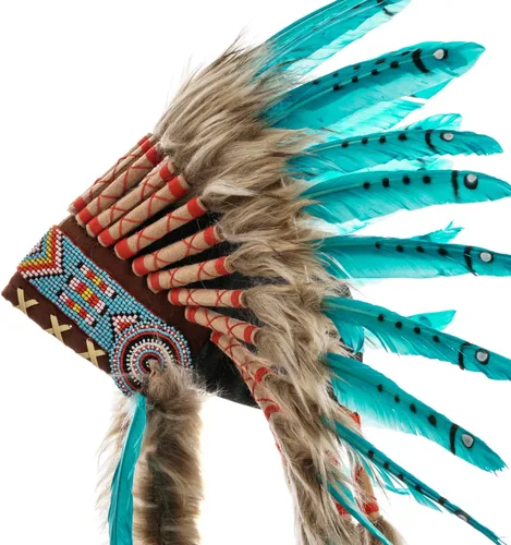 Vista 27 de Novum Crafts Tocado de plumas Inspirado en indios nativos americanos Elige