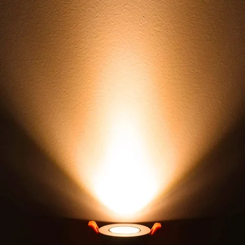 Vista 5 de LightingWill Downlight LED regulable de 2 pulgadas, luz de techo empotrable COB de 3 W, blanco ultra cálido 2700 K, CRI80, equivalente a bombillas