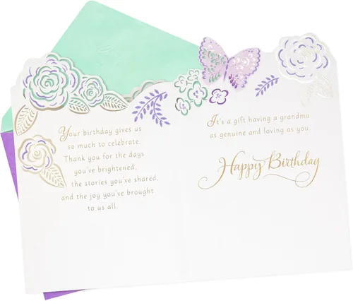 Vista 2 de Hallmark Tarjeta de cumpleaños para la abuela (regalo maravilloso)