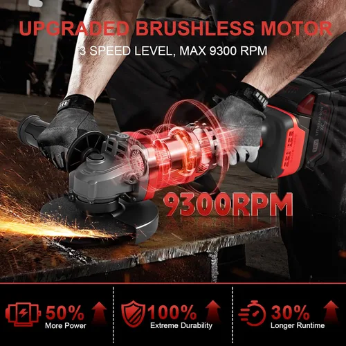Vista 6 de Amoladora angular inalámbrica 2 en 1 y sierra circular para batería Milwaukee M18 de 18 V (solo herramienta), 4-1/2 pulgadas a 5 pulgadas, cabezal