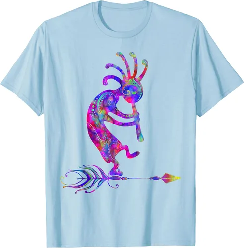 Vista 87 de Native American Kokopelli With Feather 2 - Camiseta Fan Fun, Negro, S