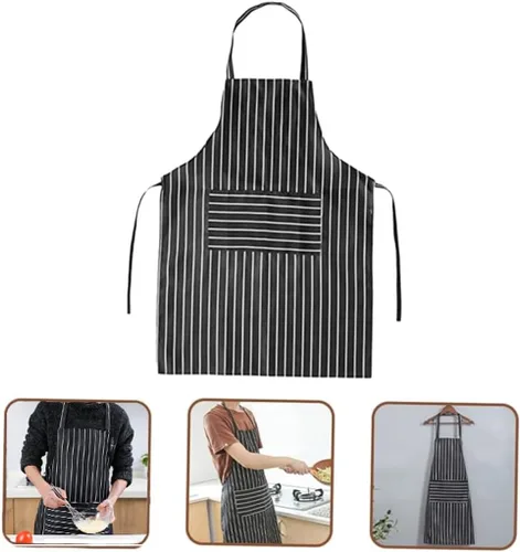 Vista 3 de Delantal para padres e hijos, delantales para mujeres con bolsillos, delantales ajustables para niños y niñas, regalos de cocina para mujeres
