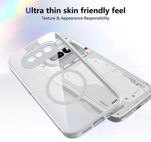 Vista 389 de Funda magnética transparente compatible con Xiaomi 17T, color negro 2 en 1 PC + TPU cubierta de teléfono a prueba de golpes, carcasa protectora