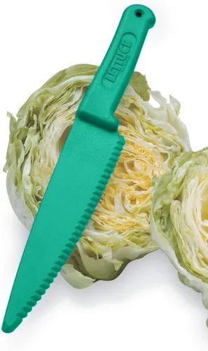 Vista 2 de Norpro 586 - Cuchillo de lechuga azul, 11.25 pulgadas