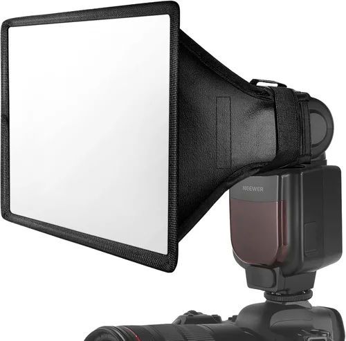 Vista 12 de NEEWER Difusor de Flash Softbox de 5" x 4", Universal, Plegable con Bolsa de Almacenamiento Compatible con Canon Nikon Sony Godox Yongnuo NEEWER