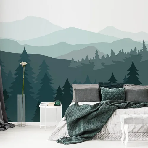 Vista 32 de Alwayspon Mural de pared de tela de arco iris, autoadhesivo, adhesivo de pared para decoración de habitación de niños, cuarto de bebé, acuarela