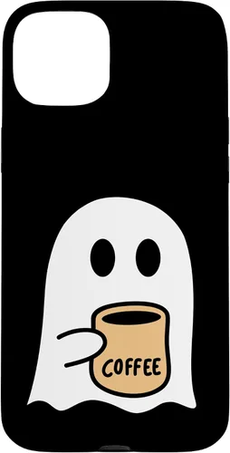 Vista 9 de iPhone 16 Spooky Fall Ghost Coffee Lovers Costume Case