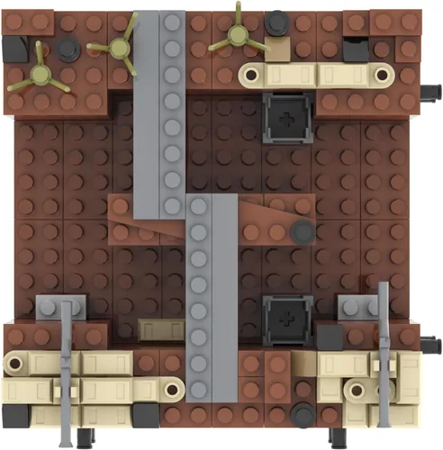 Vista 4 de WW2 Charge Point - Juego de bloques de construcción militares (221 piezas) adecuado para acción militar, minifiguras de combate, escenarios