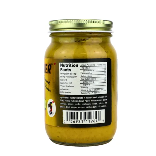 Vista 2 de Mostaza de ajo picante 9fl oz por Cajun Power